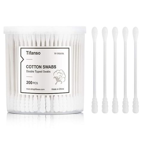 Cotton Swabs, tifanso 200 Count Natural Double Tipped Cotton Bubs, Cruelty-Free Cotton Swabs, Chlorine-Free Hypoallergenic (White) Amazon Black Friday, Cotton Swabs, Cotton Buds, Shopping Spree, Black Friday Deals, Pansies, Black Cotton, Cruelty Free, Ebay Finds