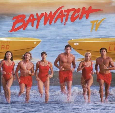 Baywatch 90s, Baywatch Tv Show, David Charvet, Yasmine Bleeth, Malibu Beach, Ocean Sky, 90s Vibes, Knight Rider, Red Swimsuit