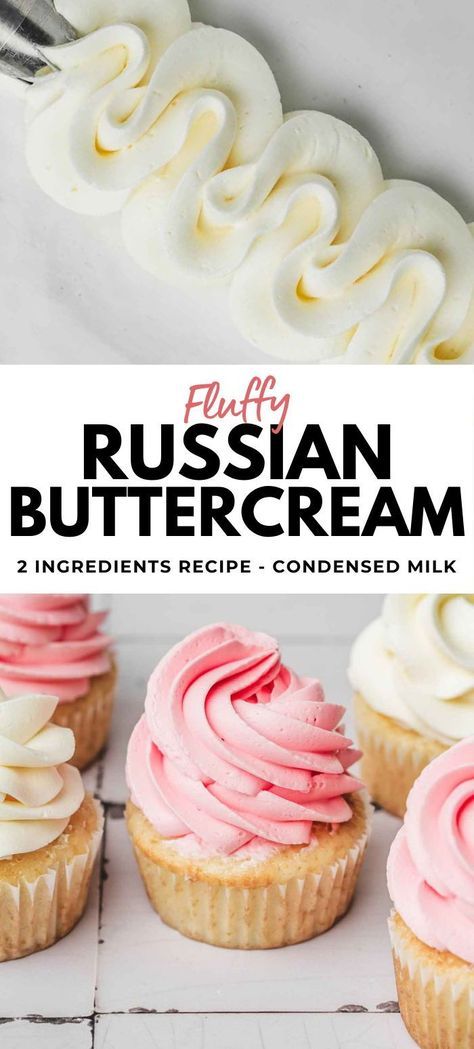 Discover the foolproof recipe for Russian buttercream, a true pastry enthusiast's ally. Simple to make, this cream is perfect for filling your cakes, cupcakes, or adding a creative touch to your desserts with a piping bag. It stands out with its soft, creamy, and firm texture, making it an ideal stable icing for cake design and all your sweet creations. Indulge in this delightful Russian buttercream to elevate your pastries with ease and indulgence. Cakes Using Russian Piping Tips, Russian Icing Recipe, Icing For Russian Piping Tips, Homemade Buttercream Icing Recipe, Stable Buttercream For Piping, Icing For Flowers Recipe, Russian Buttercream Frosting Recipe, Perfect Icing For Piping, Stable Icing Recipe