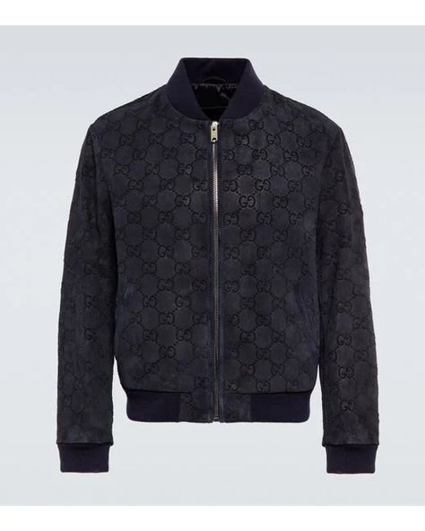 Jackets for Men | Lyst Casual Jackets For Men, Gucci Jacket, Streetwear Essentials, Trendy Fits, Gucci Outfits, Mens Jackets Casual, Casual Jackets, Garment Bag, Suede Jacket