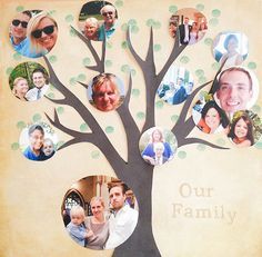 Photo Family Tree Template – 17+ Free Word, Excel, PDF Format Download! | Free & Premium Templates Family Tree Ideas For Kids, Photography Memory, Free Family Tree Template, Family Tree For Kids, Family Tree Craft, Family Tree With Pictures, Trees For Kids, Family Tree Photo, Tree Projects