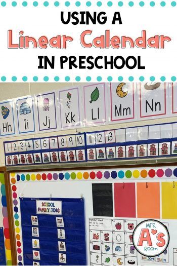 Calendar For Preschool, Linear Calendar, Classroom Numbers, To Do Calendar, Preschool Calendar, Preschool Schedule, Portfolio Project, Prek Classroom, Preschool Circle Time