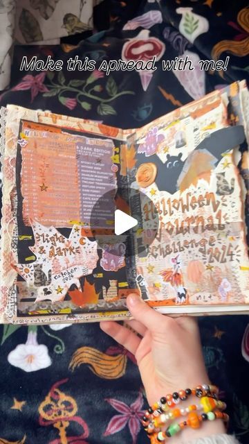 Happy October!🧡 Journal with me as I make a title page for Day 1 of the #HalloweenJournalChallenge (the best time of the year!) in my junk journal 👻

The HJC is an annual creative journaling challenge that I host on Instagram and YouTube every single October. https://kiacreates.co.uk/halloweenjournalchallenge

halloween junk journal,junk journal,halloween journals,halloween journal challenge,halloweenjournalchallenge,halloween journal with me,halloween journal ideas October Junk Journal, Halloween Journal Ideas, October Journal Ideas, Halloween Art Journal, Journal Scrapbook Ideas, Journal Ideas Art, Halloween Journaling, Spooky Journal, Creative Journal Ideas