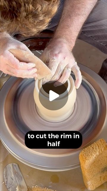 Pottery Videos, Pottery Handmade, Pottery Making, Pottery Studio, Jar Lids, Ceramics Pottery, Handmade Ceramics, Really Cool Stuff, Let Me Know