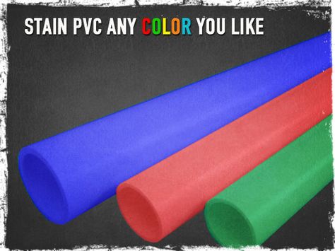 Stain PVC Any Color You Like Plastic Garden Furniture, Pvc Pipe Crafts, Pvc Pipe Projects, Plastic Garden, Pvc Projects, Pvc Pipes, Pvc Pipe, Projects Ideas, Outdoor Projects