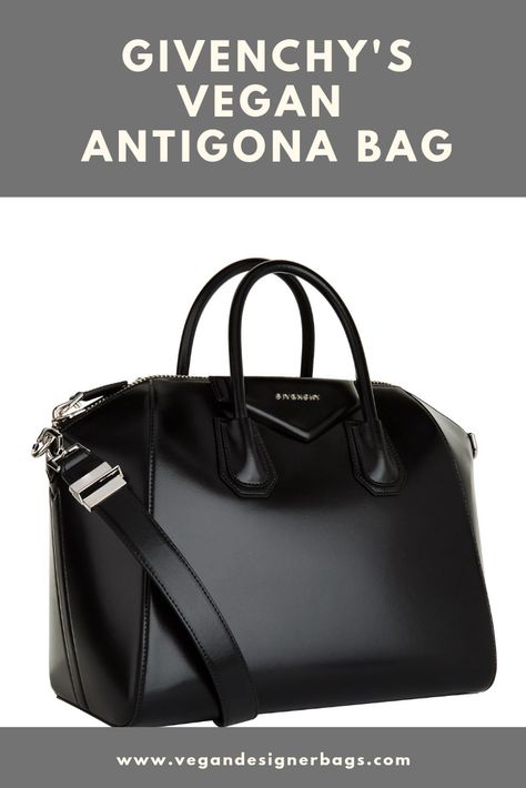 Have you heard about Givenchy's vegan Antigona bag? It's pretty hard to get by these days, but don't worry, we got your back!  Find out everything about the infamous bag incl. where to buy one!  #givenchy #vegan #handbag Vegan Designer Bags, Vegan Purses And Handbags, Nice Purses, Vegan Accessories, Vegan Purse, Handbag Design, Vegan Design, Givenchy Antigona, Vegan Bag