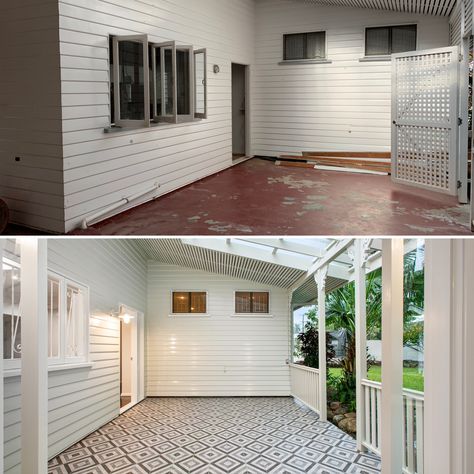 Queenslander Renovation Before And After, Hamptons Renovation, Old Queenslander, 1930s House Interior, Queenslander Renovation, Queenslander House, Victorian Interior Design, Victorian Interior, 1930s House