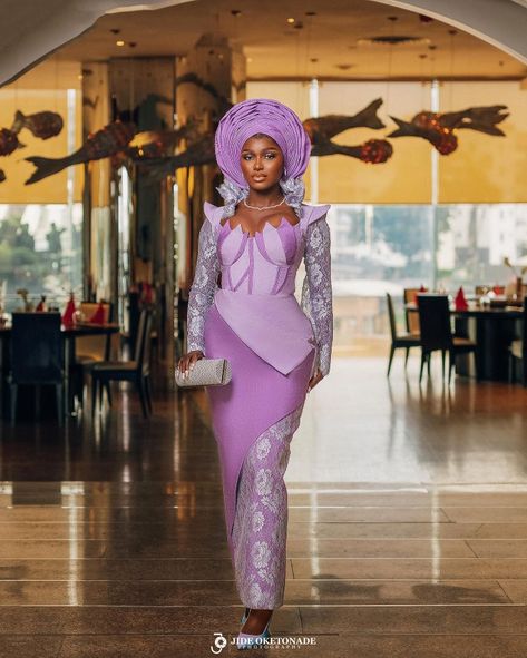 Nigerian Wedding Attire, Yoruba Bride, Igbo Bride, African Traditional Wedding Dress, Stylish Naija, Nigerian Lace Styles Dress, Nigerian Lace Styles, African Bride, Traditional Wedding Attire