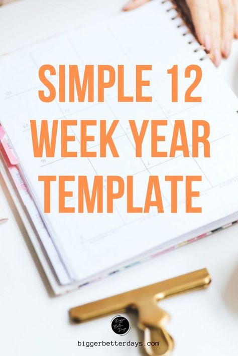 Weekly Productivity Planner, The 12 Week Year Planner, Change Your Life In A Year, 12 Week Plan Template, Twelve Week Year, 12 Week Goals, How To Plan Your Year, 12 Week Year Goals Ideas, 12 Week Year Bullet Journal