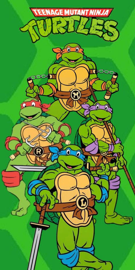 Tmnt 80s Cartoon, The Ninja Turtles, Tmnt Cartoon, Ninja Turtle Wallpaper, Teenage Mutant Ninja Turtles Wallpaper, Ninja Turtle Art, Ninja Turtles Pictures, Ninja Wallpaper, Turtle Wallpaper