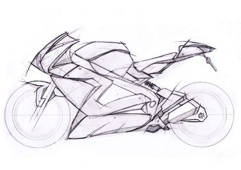 Motorbike Drawing Reference, Moter Cycle Drawing, Moter Bike Drawing, Motorbike Sketch Simple, Moter Cycles Drawing, Motorcycle Front View Drawing, Cycle Drawing, Ninja Bike, Motorcycle Guy