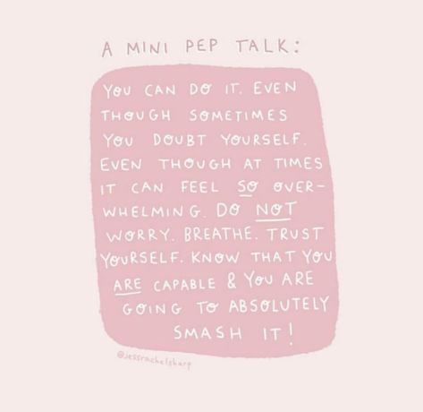 Tag someone that needs a little pep talk RN 💘👯‍♀️ #foundonweheartit #peptalk #motivationalquotes #quoteoftheday #inspiration Mini Pep Talk, Self Care Station, Baked Gifts, It Will Be Ok Quotes, Gifts In A Jar, Believe In Yourself Quotes, Pep Talk, Printable Recipe, Dear Self