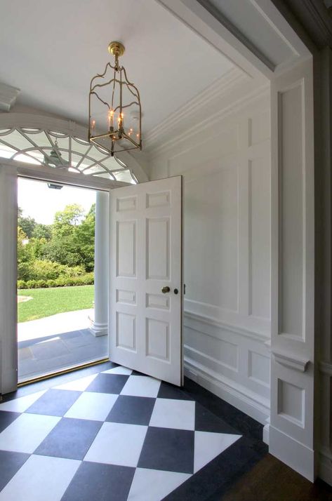 Georgian Renovation Interior Design Georgian Entryway, Georgian Revival Interior, Georgian Renovation, Georgian Modern Interior, Georgian Foyer Entryway, Georgian Foyer, Georgian Home Interior, Georgian Cottage Interiors, Georgian Colonial