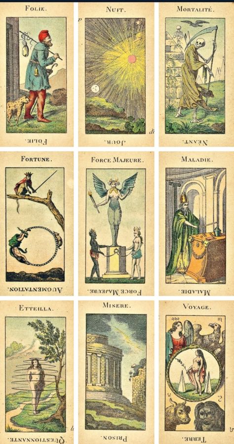 Old Tarot Cards, History Of Tarot Cards, Antique Tarot Cards, Witch Table, Taro Cards, Tarot Images, Steampunk Tarot, Antique Anatomy Tarot, Vintage Tarot Cards