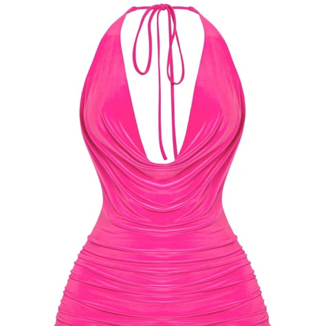 Bring The Heat With The Bold And Eye-Catching Brooklynn Mini Dress In Vibrant Hot Pink. This Halter-Neck Dress Features A Plunging Neckline And Ruched Detailing, Designed To Highlight Your Curves In All The Right Places. The Tie-Back Halter Allows For An Adjustable Fit, While The Mini Length Ensures You Stand Out On Any Occasion, From Clubbing To Special Nights Out. This Flirty And Daring Dress Is Perfect For Those Who Want To Make A Statement. Condition: New With Tags Color: Hot Pink Fit: Bodyc Hot Pink Clothes, Daring Dress, Hot Pink Outfit, Hot Pink Mini Dress, Mini Dress Hot, Pink Clothes, Next Dresses, Pink Mini Dress, Hot Pink Color