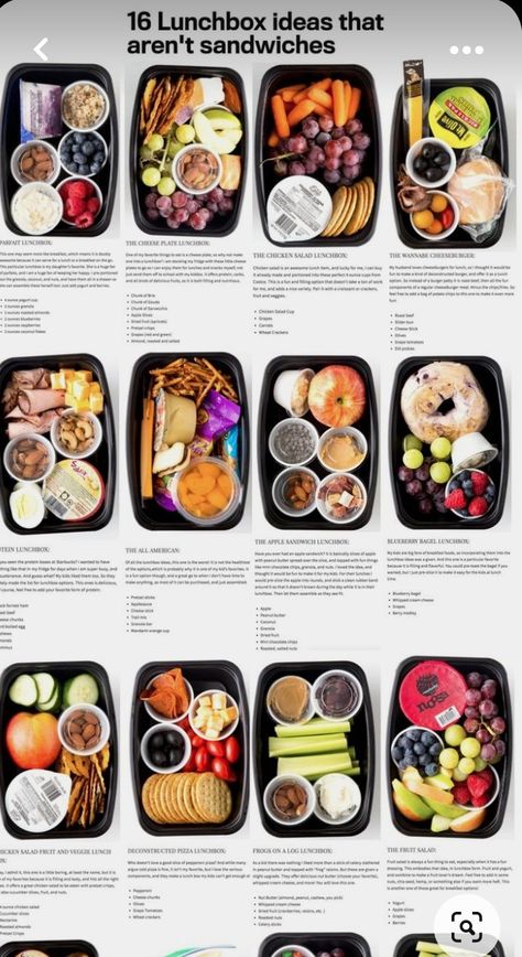 Healthy Dinner Recipes For Family, School Lunch Recipes, Recipes Healthy Dinner, Healthy Lunch Snacks, Meal Prep Snacks, Dinner Recipes Easy, Healthy Lunch Meal Prep, Healthy School, Healthy School Lunches