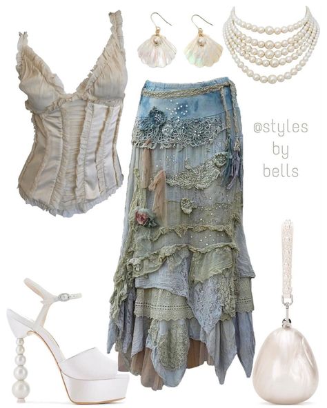 Mermaid Outfit, Earthy Outfits, Mode Boho, Looks Street Style, Swaggy Outfits, Mermaid Fashion, Mode Inspo, Really Cute Outfits, Mode Vintage