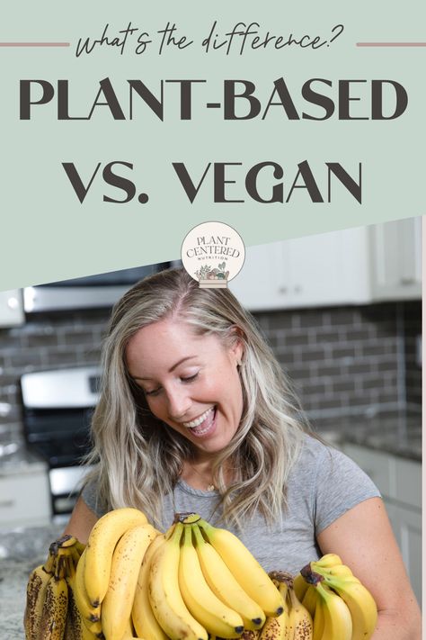 Wondering what it means to be a vegan versus eating a plant based diet? Check out these plant based tips to understand how plant based and vegan are similar and different. What Is A Plant Based Diet, Vegan Lifestyle Inspiration, Vegan Plate, Plant Eater, Sustainable Eating, Plant Based Lifestyle, Plant Based Nutrition, Plant Based Eating, Intuitive Eating