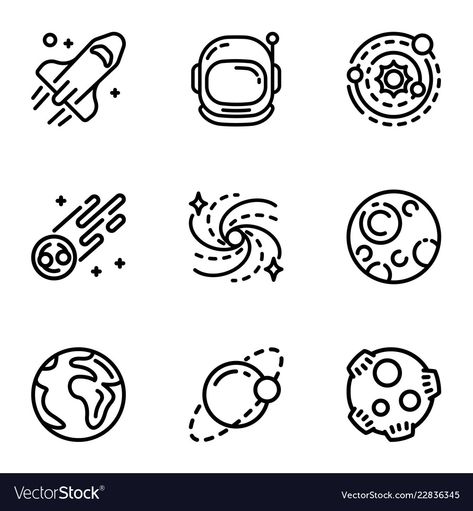 Small Icon Tattoos, Galaxy Vector Illustration, Space Drawings Easy, Galaxy Vector, Science Galaxy, Night Earth, Astronomy Background, Galaxy Drawings, Space Doodles