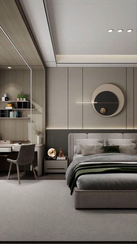 Bedroom False Ceiling Design, Ceiling Design Bedroom, Bedroom Panel, Dreamy Bedrooms, False Ceiling Design, Bedroom Refresh, Bedroom Interior Design, Decoration Inspiration, Small Room Bedroom