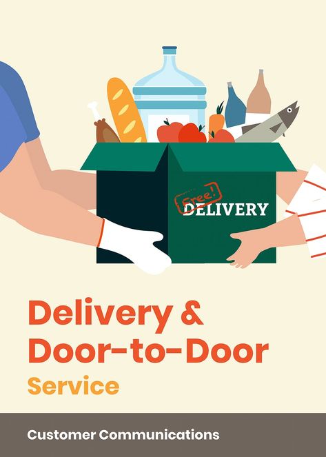 Door to door home delivery vector template | free image by rawpixel.com / kotchakorn mana Free Psd Poster, Free Illustration Images, Blank Space, Vector Template, Download Free Images, Flat Illustration, Home Delivery, Free Image, Design Resources