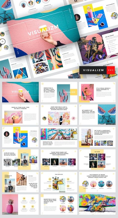 Art Presentation, Pitch Presentation, Art Graffiti, Art Template, Studio Design, Graffiti Artist, Powerpoint Presentation Templates, Art Business, Presentation Template