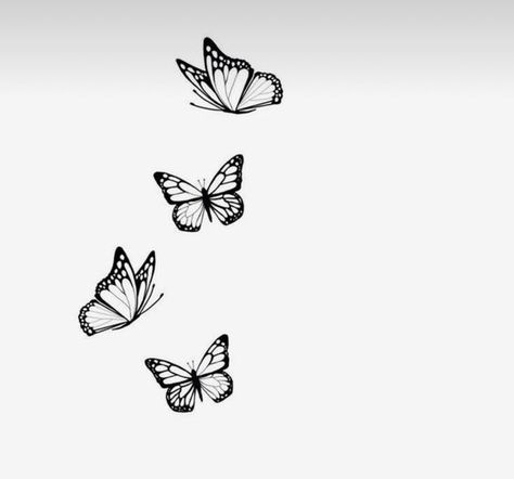 Small Flying Butterfly Tattoo, Monarch Tattoo, Realistic Tattoo Design, Tiny Butterfly Tattoo, Halo Tattoo, Borboleta Tattoo, Rose And Butterfly Tattoo, Monarch Butterfly Tattoo, Simple Butterfly Tattoo