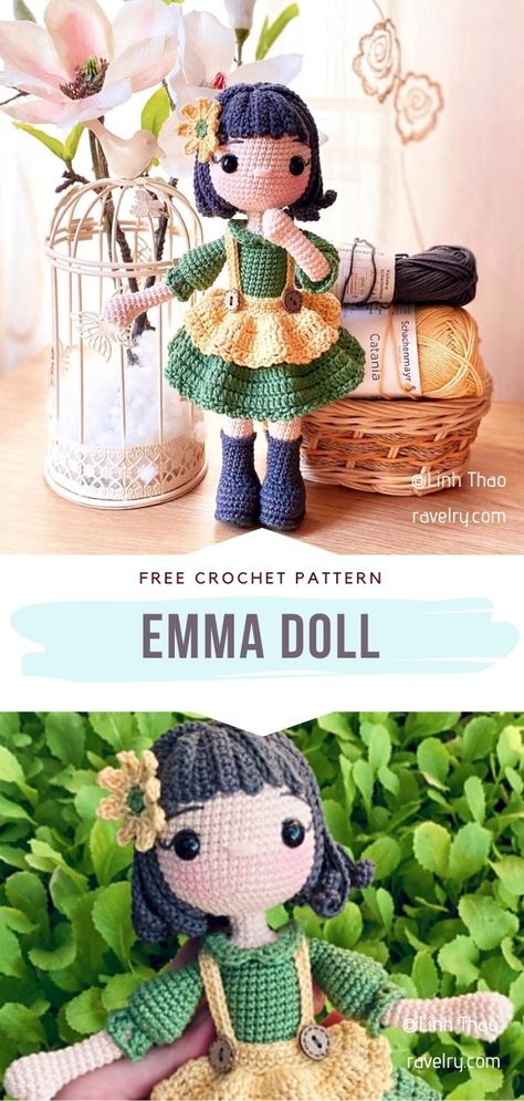 Crochet Doll Clothes Free Pattern, Crochet Toys Free Patterns, Doll Patterns Free, Crochet Doll Tutorial, Crochet Toys Free, Crochet Dolls Free Patterns, Crochet Amigurumi Free Patterns, Crochet Amigurumi Free, Haken Baby