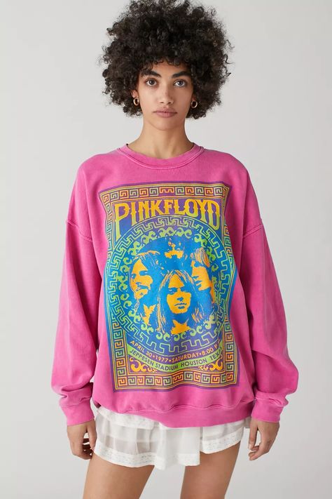 Pink Floyd 1977 Tour Crew Neck Sweatshirt | Urban Outfitters Urban Outfitters Sweatshirt, Vintage Graphic Tees, Clothing Wishlist, Women's Graphic Tees, Graphic Tees For Women, Women's Hoodies, Pink Fits, Women's Sweatshirts, Swimming Outfit