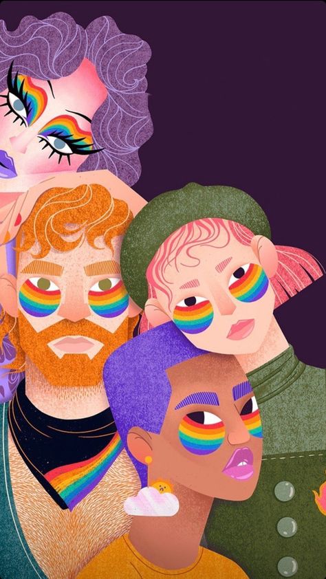 Lgbtq Art Aesthetic, Gender Diversity Art, Pride Graphic Design Poster, Lgbtq Poster Ideas, Lgbtq Art Ideas, Pride Flag Drawing, Lgbtq Drawing Ideas, Lgbtq Aesthetic Wallpaper, Pride Poster Design