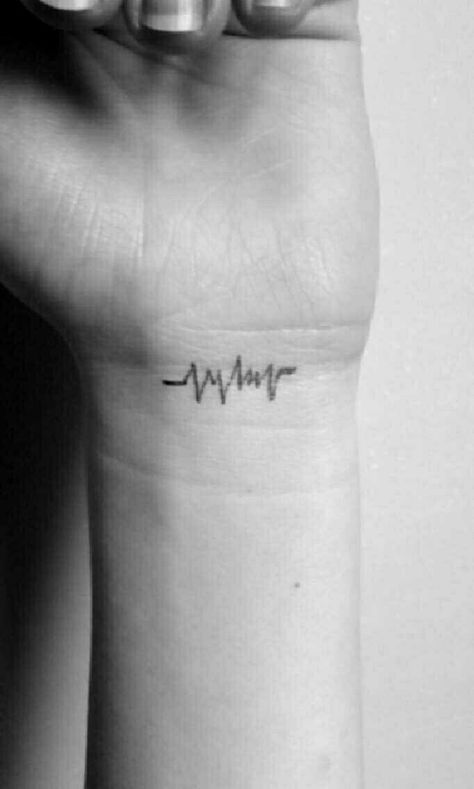 Heart Beat Tattoo, Tattoo Spine, Heartbeat Tattoo, Spine Tattoos, Heart Beat, By Myself, I Tattoo, In A Heartbeat, Tattoo Quotes