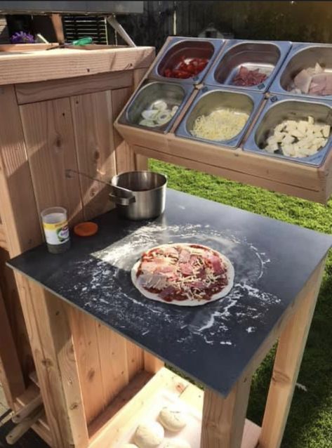 Outdoor Bar And Grill, Pizza Station, Pizza Oven Outdoor Diy, Pizza Oven Outdoor Kitchen, Diy Pizza Oven, Outdoor Grill Station, Four A Pizza, Diy Grill, Pizza Bar