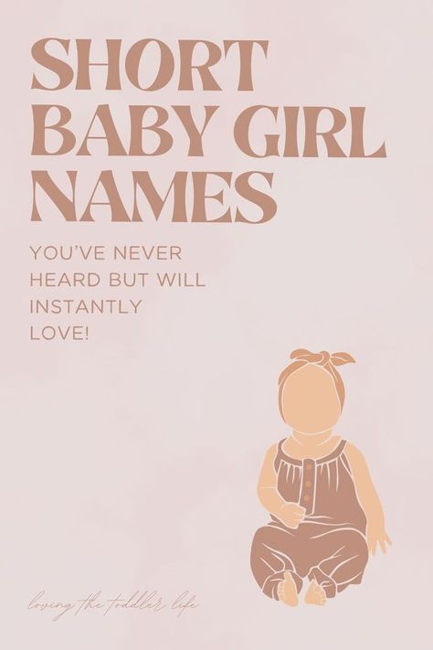 Wanna know the best short baby girl names we are seriously crushing on for 2024? This sweet and simple girl names list are the baby girl names that you don't hear every day - whether you love cute baby names, unique baby names, or majorly uncommon baby names, this full list of original baby names with meanings will give you tons of unique names for girls for that sweet little one of yours! Cute Baby Names Unique, Simple Girl Names, Unique Names For Girls, Boyish Girl Names, Original Baby Names, Short Baby Girl Names, Western Baby Names, Uncommon Girl Names, Cool Baby Girl Names