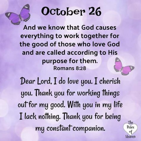 October Blessings, Psalms Quotes, Daily Spiritual Quotes, October Quotes, Prayer For Love, Heaven Quotes, I Do Love You, Best Bible Verses, Daily Wisdom