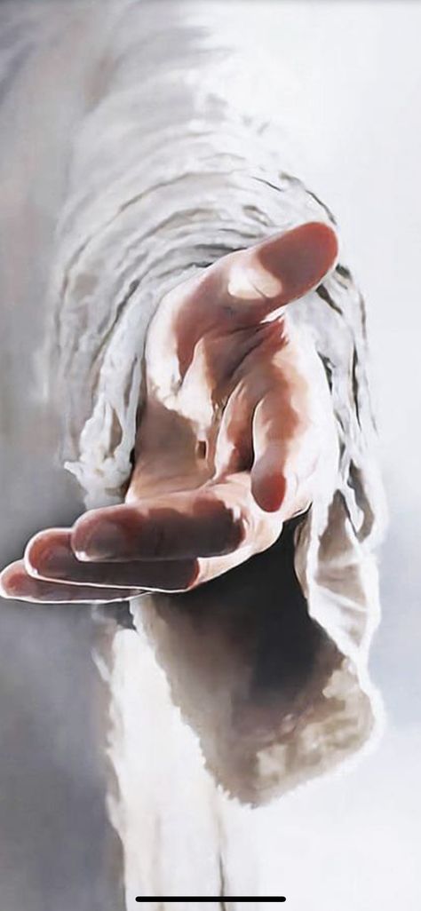 Hands Of God Painting, Biblical Art Artworks, Biblical Art Wallpaper, Jesus Christ Lds Wallpaper, Jesus Phone Wallpaper, Jesus Holding Hands, Lds Pictures Of Jesus Christ, Jesus Art Wallpaper, Jesus Hand Reaching Out