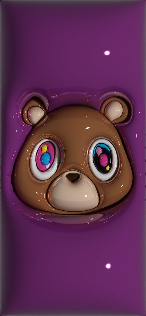 Ok Ok Ok La La La Wallpaper 3d, Kanye West Lockscreen, Kanye Wallpaper Iphone, Bear Phone Wallpaper, Kanye Bear, Bubble Wallpapers, Kanye West Graduation Bear, Kanye West Bear, Tuff Pics