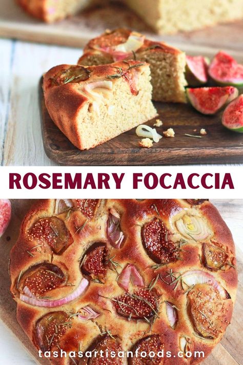 rosemary focaccia being served Homemade Focaccia Bread, Homemade Focaccia, Rosemary Focaccia, Baking Breads, Best Baking Recipes, Focaccia Bread, Artisan Food, Fun Baking, Loaf Of Bread