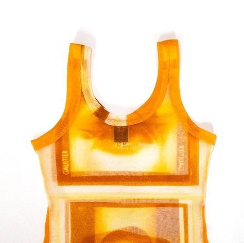 Lost Future Store | Jean Paul Gaultier Spring Summer 2002 

Mesh tank top featuring Madonna eye print in beautiful bright orange colour. Just in time for the... | Instagram Top Photoshoot, Paul Gaultier Spring, Mesh Tank Top, Eye Print, Orange Colour, Paul Gaultier, Jean Paul, Jean Paul Gaultier, Bright Orange