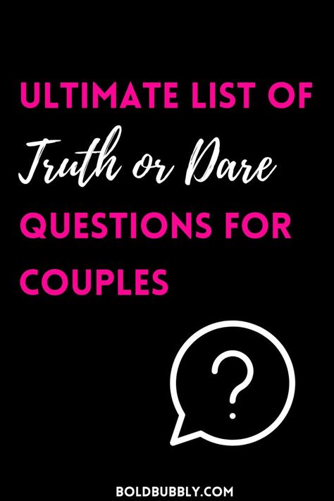 truth or dare questions for couples Dare Questions For Couples, Dares For Couples, Questions For Married Couples, Good Truth Or Dares, Truth Or Dare Games, Truth Or Truth Questions, Couples Game Night, Spice Up Your Relationship, Date Night Ideas For Married Couples