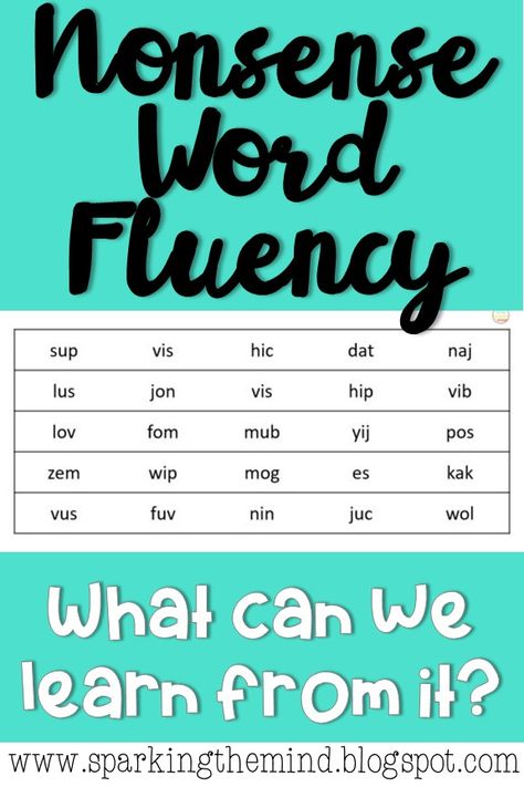 Assessing students using nonsense word fluency tests is SO IMPORTANT. Teachers can learn so much form this data! By using a NWF test teachers will be able to determine which stage of word reading students are at. Nonsense word assessments are perfect for beginning readers in kindergarten, first grade and second grade! Once you know the word reading stage, teachers can provide students with appropriate nonsense word activities and practice. #phonics #decoding #data #mindsparks Nonsense Words Fluency 2nd Grade, Nonsense Word Fluency Activities, Nonsense Word Activities, Phonemes Activities, Phonics Decoding, Nonsense Word Games, Reading Intervention Classroom, Nonsense Words Fluency, Phonics Assessments