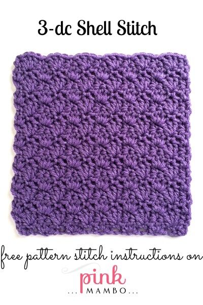 Stitch patterns Archives - Pink Mambo Crochet Shell Stitch Pattern, Crocheted Dishcloths, Picot Crochet, Crochet Stitch Patterns, Crochet Shell, Crochet Shell Stitch, Dishcloth Crochet Pattern, Crochet Dishcloth, Crochet Washcloth