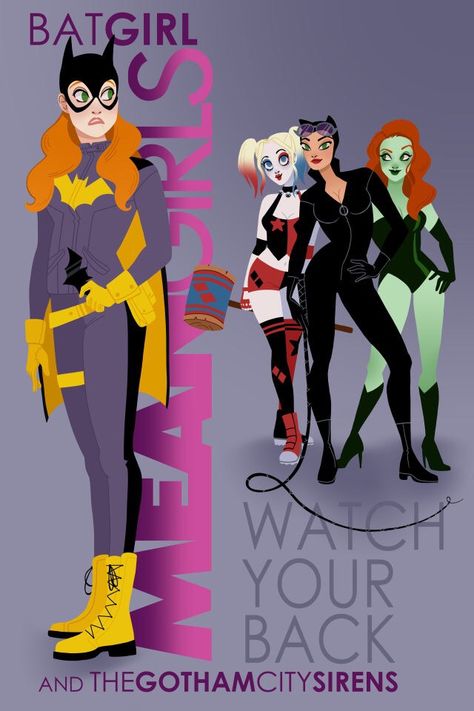 Mean Girls of Gotham City  #GothamCitySirens Amanda Allen, Poison Ivy Comic, Harley Quinn Poison Ivy, Poison Ivy Dc Comics, Harley And Joker Love, Harley Quinn Quotes, Harley Quinn Artwork, Gotham Girls, Harley Quinn Comic