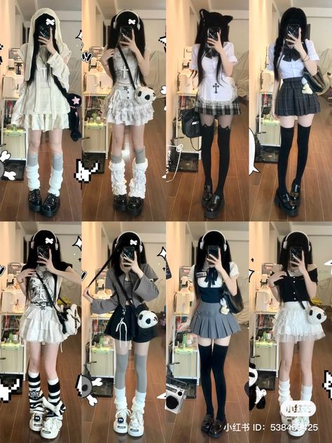 #harajuku #fashion Yk2 Aesthetic Outfits, Soft Aesthetic Outfits, Kawaii Outfit Ideas, Estilo Harajuku, Women Portrait, Fashion Kawaii, Girl Fashion Style, Photo Cute, Harajuku Outfits