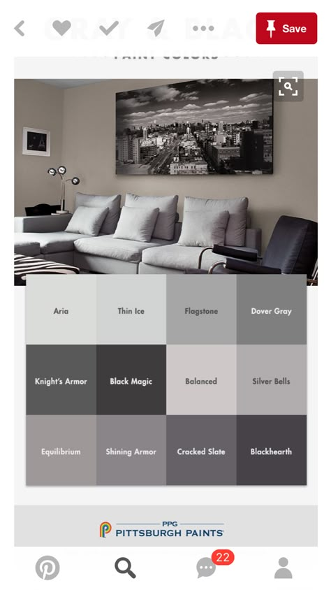 Gray Black Paint Color, Living Room Colour Design, Black Paint Color, Paint Color Inspiration, Grey Paint Colors, Room Color Schemes, Interior Paint Colors, Exterior Paint Colors, Living Room Colors