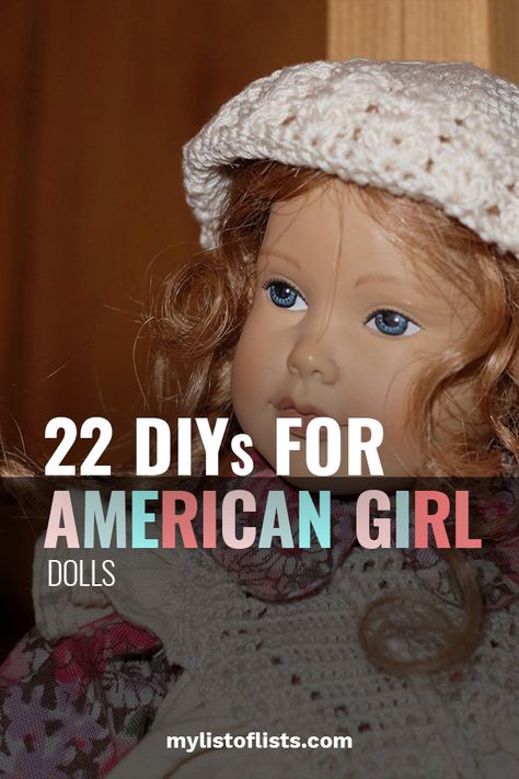 22 DIYs for American Girl Dolls Doll Accessories Diy, List Of Lists, Home Tips And Tricks, American Girl Hairstyles, Ag Doll Crafts, Diy Lemonade, Christmas Presents For Girls, American Girl Diy, American Girl Doll Diy