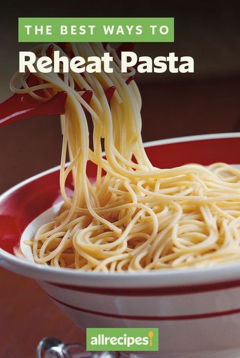 Make sad reheated pasta a thing of the past. How To Pre Cook Pasta, How To Reheat Spaghetti Noodles, How To Reheat Pasta Noodles, How To Cook Pasta Ahead Of Time, Cooking Pasta Ahead Of Time, How To Keep Pasta Warm For A Crowd, How To Reheat Pasta, Freezing Cooked Pasta, Reheat Meals