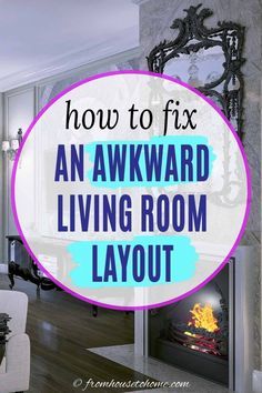 I really want to make my living room into a beautiful living space, so these living room furniture placement ideas are coming in at the perfect time. You gotta read these if you need easy living room furniture arrangement ideas with a fireplace and TV. I'm definitely PINNING this! #fromhousetohome #livingroom #homedecor #decoratingtips #gbdiychristmas Focal Point Living Room, Awkward Living Room, Awkward Living Room Layout, Long Narrow Living Room, Rectangle Living Room, Fireplaces Layout, Family Room Layout, Furniture Placement Living Room, Rectangular Living Rooms