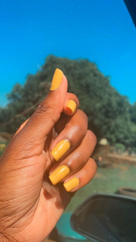 Rate this out of 10 Yellow Nails Brown Skin, Nails Brown Skin, Yellow Nail, Nails Brown, Yellow Nails, Brown Skin, Nail Polish, Convenience Store Products, Nails