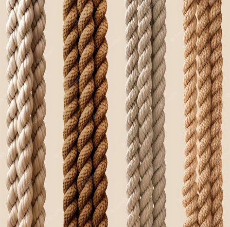 Premium AI Image | set of rope knots textures Rope Texture, Rope Knots, Rope Design, Google Ads, Design Reference, Graphic Resources, Weaving, Texture, Design