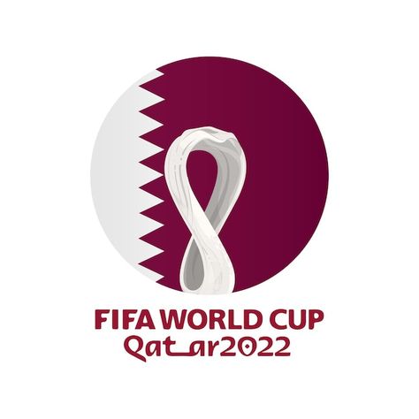 Fifa world cup qatar 2022 logo stylized ... | Premium Vector #Freepik #vector #soccer #soccer-cup #qatar #football-design Fifa Qatar, World Cup Qatar, Iphone Wallpaper For Guys, Qatar 2022, Fifa World Cup, Olympic Games, Lululemon Logo, Qatar, Fifa